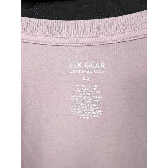 Tek Gear Lettuce-Edge Cross-Back Top Sortswear Loungewear Casual Chic SZ 4X:NWOT - Picture 8 of 11